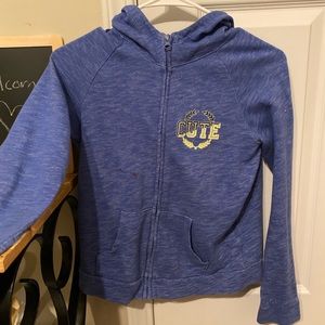 BLUE JACKET WITH “CUTE” LOGO